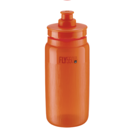 elite bidon fly tex clear orange  ELITE  BIKERY