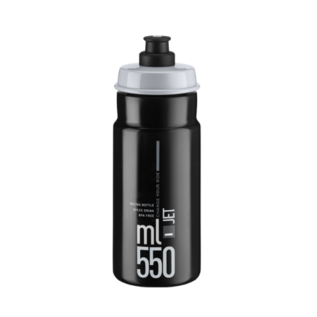 elite bidon jet noir logo gris 5  ELITE  BIKERY