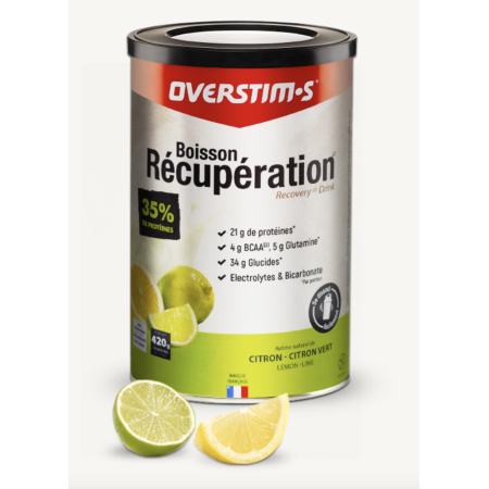 boisson de recuperation elite citron  OVERSTIM  BIKERY