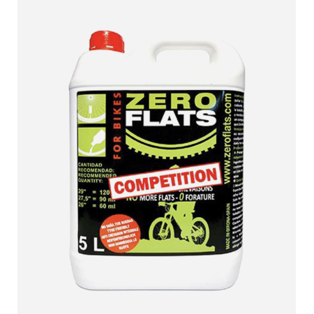 liquide scellant zero flats 5l  ZERO FLAT  BIKERY