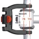 Entraxes pour fixation KLICKfix pour guidon de vélo (Spécial afficheur Bosch)