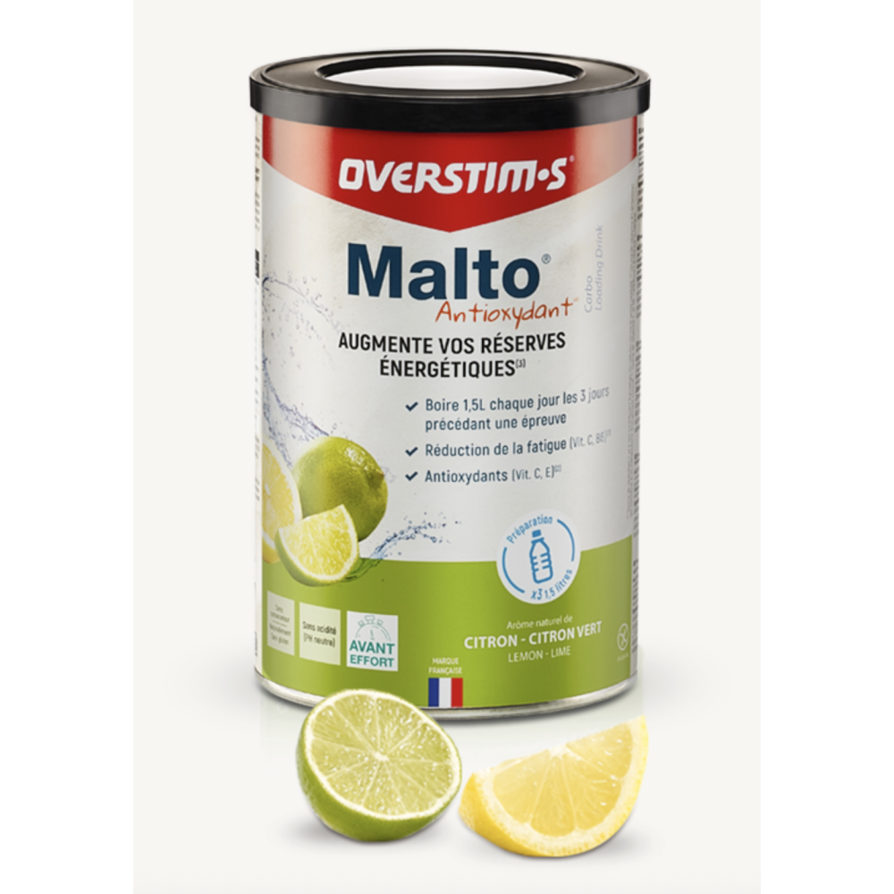 boisson malto antioxydant citron  OVERSTIM  BIKERY