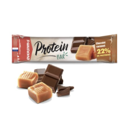 barre proteinee chocolat  caramel  OVERSTIM  BIKERY