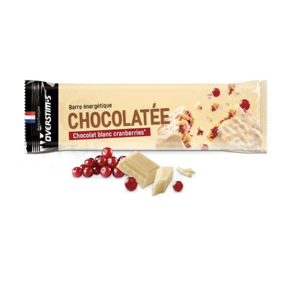 barre chocolat blanc  cranberries choco  OVERSTIM  BIKERY