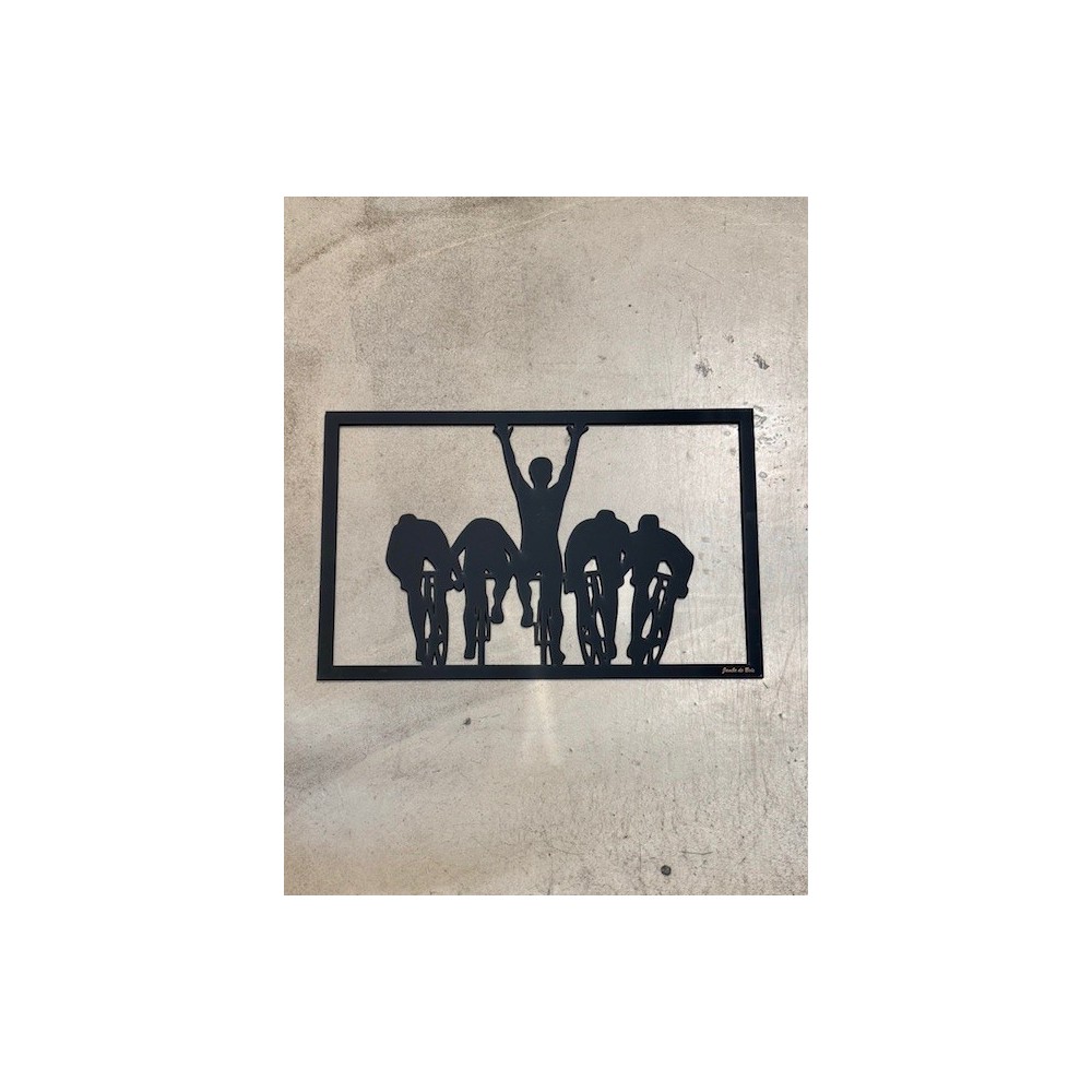 cadre parisroubaix  55 x 35 cm, noir  JE SUIS ART  BIKERY