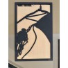 cadre ventoux  55 x 35 cm, noir  JE SUIS ART  BIKERY