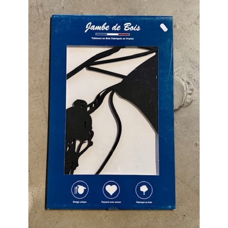 cadre ventoux  55 x 35 cm, noir  JE SUIS ART  BIKERY