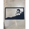 cadre vtt montagne  35 x 22 cm, noir  JE SUIS ART  BIKERY
