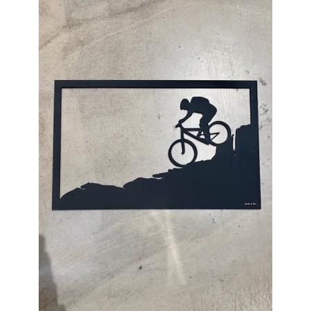 cadre vtt montagne  55 x 35 cm, noir  JE SUIS ART  BIKERY