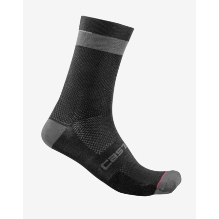 chaussettes alpha 18 noirgris fonce sm  CASTELLI  BIKERY